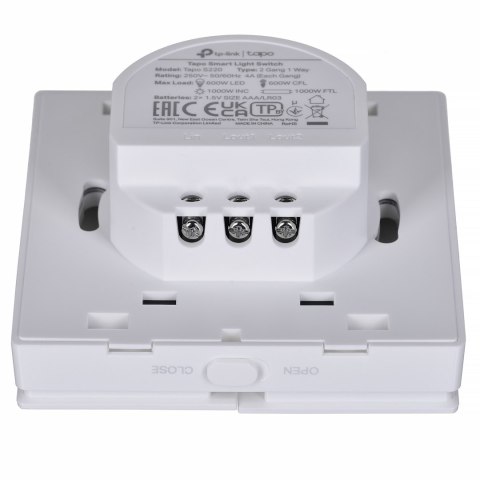 TP-Link Tapo S220 WYŁĄCZNIK światła Smart Wifi (jednobiegunowy, podwójny, biały) TP-Link Tapo S220 WYŁĄCZNIK światła Smart Wifi (jednobiegunowy, podwójny, biały)