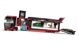 LEGO CITY 60445 F1 Ciężarówka z bolidami RB20 i AMR24 F1