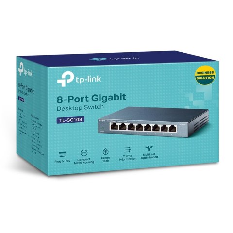 Switch TP-LINK TL-SG108 (8x 10/100/1000Mbps) (WYPRZEDAŻ) Switch TP-LINK TL-SG108 (8x 10/100/1000Mbps) (WYPRZEDAŻ)