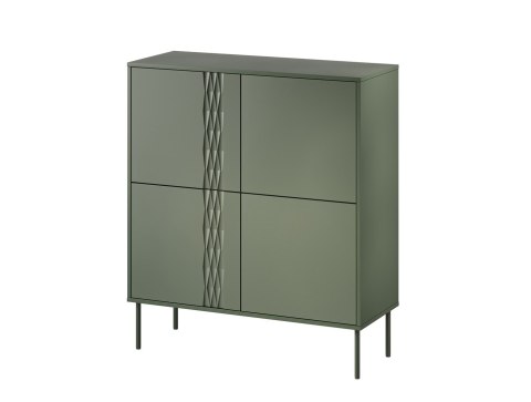 Komoda 4D TRESSE 100x40x110 zieleń mat Komoda 4D TRESSE 100x40x110 zieleń mat