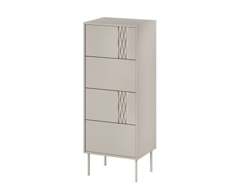 Komoda 4S TRESSE 50x40x125 kaszmir mat Komoda 4S TRESSE 50x40x125 kaszmir mat