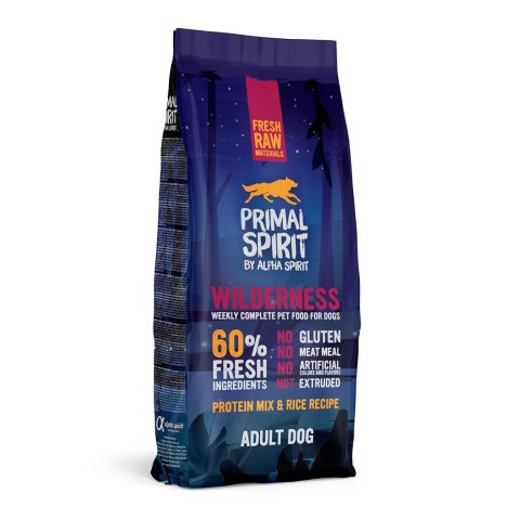 Primal Spirit WILDERNESS 60% Mięsa WIEPRZOWINA KURCZAK - dla psa -12kg Primal Spirit WILDERNESS 60% Mięsa WIEPRZOWINA KURCZAK - dla psa -12kg