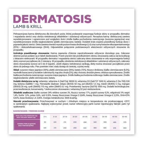 VetExpert Veterinary Diet Dermatosis dog Lamb&Krill 2kg VetExpert Veterinary Diet Dermatosis dog Lamb&Krill 2kg