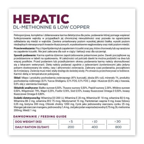 VetExpert Veterinary Diet Hepatic Dog 400g can VetExpert Veterinary Diet Hepatic Dog 400g can