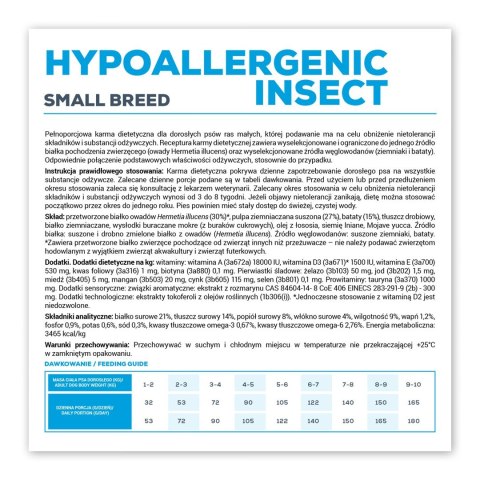 VetExpert Veterinary Diet Hypoallergenic Insect Small Breed 8kg VetExpert Veterinary Diet Hypoallergenic Insect Small Breed 8kg