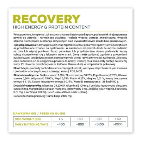 VetExpert Veterinary Diet Recovery Dog 400g can VetExpert Veterinary Diet Recovery Dog 400g can