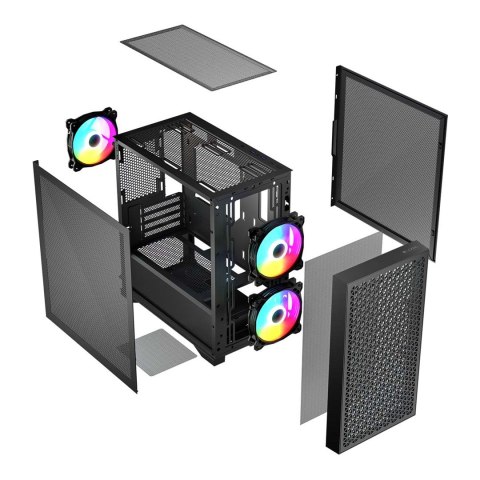 LOGIC OBUDOWA DART PRO ARGB MINI USB TYPE-C CZARNA LOGIC OBUDOWA DART PRO ARGB MINI USB TYPE-C CZARNA