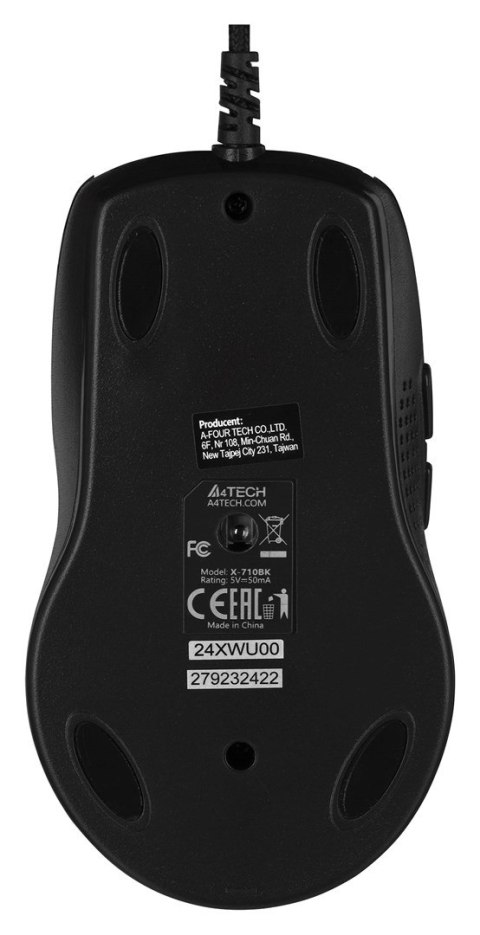 Mysz komputerowa A4 TECH Opto Oscar X710 A4TMYS27923 (optyczna; 2000 DPI; kolor czarny) Mysz komputerowa A4 TECH Opto Oscar X710 A4TMYS27923 (optyczna; 2000 DPI; kolor czarny)