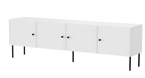 Szafka RTV 4D PALAZZO BIS 201x40x60 biały mat Szafka RTV 4D PALAZZO BIS 201x40x60 biały mat