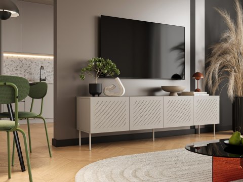 Szafka RTV SIENA 200x40x60 kaszmir mat Szafka RTV SIENA 200x40x60 kaszmir mat