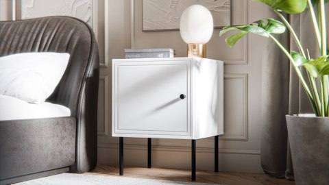 Szafka nocna 2sz PALAZZO BIS 45x39xH59 biały mat Szafka nocna 2sz PALAZZO BIS 45x39xH59 biały mat