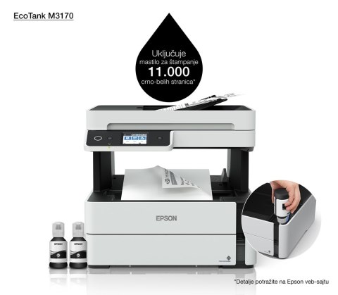 Urządzenie wielofunkcyjne Epson EcoTank M3170 Urządzenie wielofunkcyjne Epson EcoTank M3170