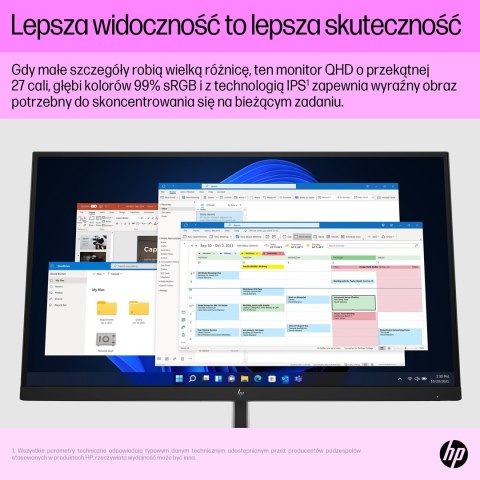 MONITOR HP LED 27" E27q G5 (6N6F2AA) (WYPRZEDAŻ) MONITOR HP LED 27" E27q G5 (6N6F2AA) (WYPRZEDAŻ)