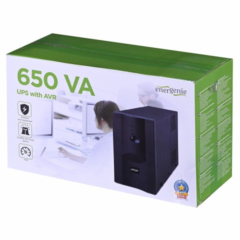 Zasilacz awaryjny UPS ENERGENIE Power Cube UPS-PC-652A (Desktop, TWR; 650VA) Zasilacz awaryjny UPS ENERGENIE Power Cube UPS-PC-652A (Desktop, TWR; 650VA)