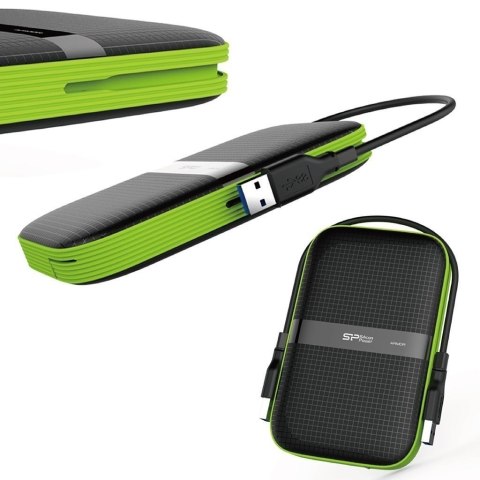 Dysk zewnętrzny Silicon Power Armor A60 SP040TBPHDA60S3K (4 TB ; 2.5"; USB 3.1; 5400 obr/min) Dysk zewnętrzny Silicon Power Armor A60 SP040TBPHDA60S3K (4 TB ; 2.5"; USB 3.1; 5400 obr/min)