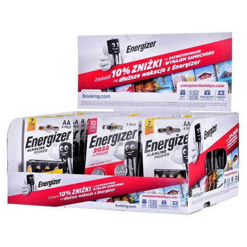 ENERGIZER DISPLAY BATERIE ALKALINE POWER 16xAA/4+13xAAA/4+8xCR2032/2 BOOKING ENERGIZER DISPLAY BATERIE ALKALINE POWER 16xAA/4+13xAAA/4+8xCR2032/2 BOOKING