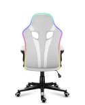 Fotel gamingowy Huzaro Force 2.5 RGB WHITE MESH