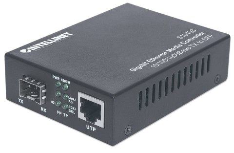INTELLINET MEDIA KONWERTER GIGABIT ETHERNET NA SLOT SFP 510493 INTELLINET MEDIA KONWERTER GIGABIT ETHERNET NA SLOT SFP 510493