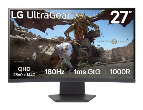 MONITOR LG LED 27" 27GS60QC-B 180Hz MONITOR LG LED 27" 27GS60QC-B 180Hz