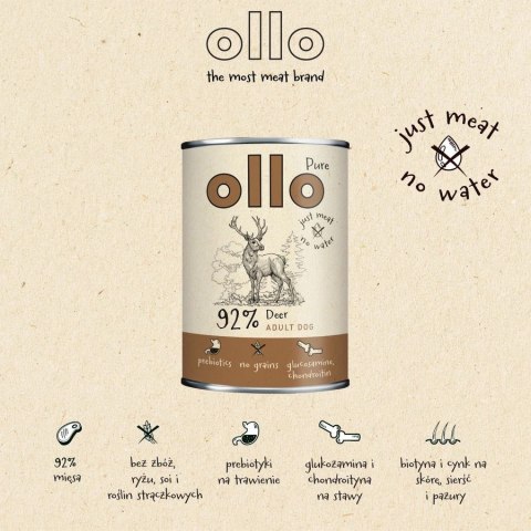 Ollo Pure Jeleń 400 g promo Ollo Pure Jeleń 400 g promo