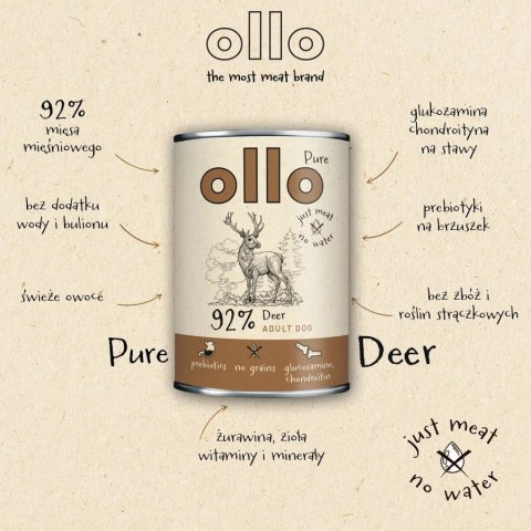 Ollo Pure Jeleń 400 g promo Ollo Pure Jeleń 400 g promo