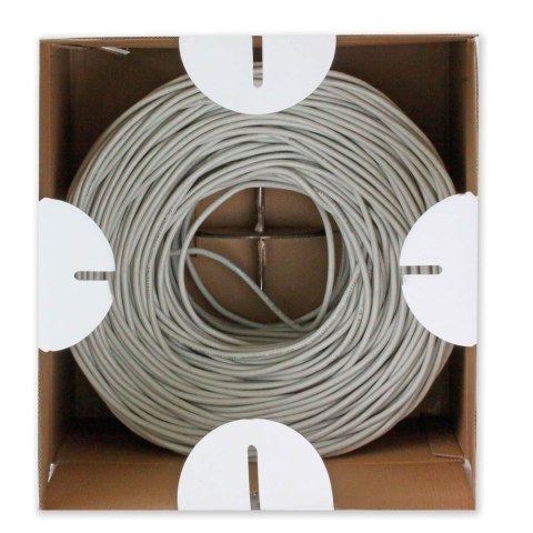 TECHLY KABEL SKRĘTKA KAT 6 UTP DRUT 305M BOX SZARA TECHLY KABEL SKRĘTKA KAT 6 UTP DRUT 305M BOX SZARA
