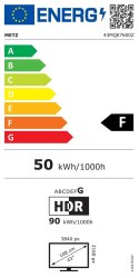 Telewizor 43" METZ QLED 43MQE7600Z 4K Ultra HD Google TV HDR HLG Dolby VISION-ATMOS