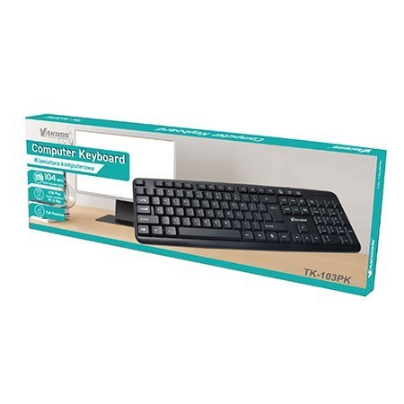 VAKOSS KLAWIATURA KOMPUTEROWA QWERTY TK-103PK VAKOSS KLAWIATURA KOMPUTEROWA QWERTY TK-103PK