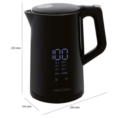 Czajnik elektryczny dotykowy PROFICOOK PC-WKS 1243 (WYPRZEDAŻ) Czajnik elektryczny dotykowy PROFICOOK PC-WKS 1243 (WYPRZEDAŻ)