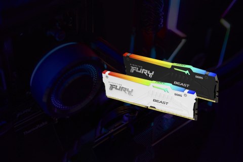 KINGSTON DDR5 64GB 6000MT/s CL30 DIMM (Kit of 2) FURY Beast RGB XMP KINGSTON DDR5 64GB 6000MT/s CL30 DIMM (Kit of 2) FURY Beast RGB XMP
