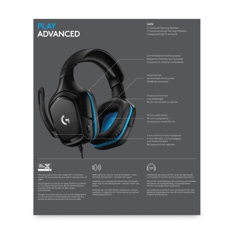 Słuchawki z mikrofonem Logitech 981-000770 (kolor czarny) (WYPRZEDAŻ) Słuchawki z mikrofonem Logitech 981-000770 (kolor czarny) (WYPRZEDAŻ)
