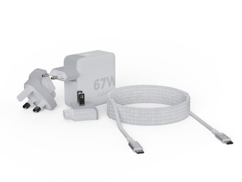 XTORM ŁADOWARKA SIECIOWA TURYSTYCZNA 67W GAN, 1X USB-C PD 67W, 1X USB-C PD 20W, WYMIENNE KOŃCÓWKI EU/UK/USA, KABEL USB-C 2M XTORM ŁADOWARKA SIECIOWA TURYSTYCZNA 67W GAN, 1X USB-C PD 67W, 1X USB-C PD 20W, WYMIENNE KOŃCÓWKI EU/UK/USA, KABEL USB-C 2M