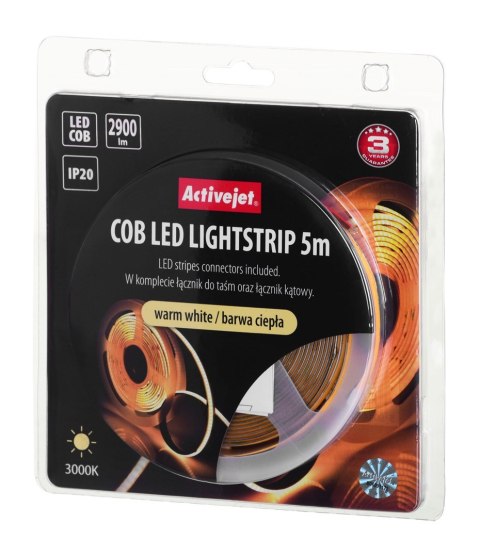 Taśma LED COB 5m barwa ciepła IP20 (WYPRZEDAŻ) Taśma LED COB 5m barwa ciepła IP20 (WYPRZEDAŻ)