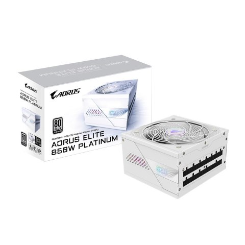 Zasilacz Gigabyte Aorus Elite Platinum ATX 3.1 ICE 850W Zasilacz Gigabyte Aorus Elite Platinum ATX 3.1 ICE 850W