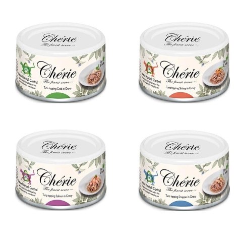 Cherie Kule włosowe TUŃCZYK zestaw 24 x 80g Cherie Kule włosowe TUŃCZYK zestaw 24 x 80g