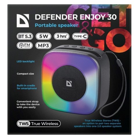 DEFENDER GŁOŚNIK ENJOY 30 BLUETOOTH 5W DEFENDER GŁOŚNIK ENJOY 30 BLUETOOTH 5W