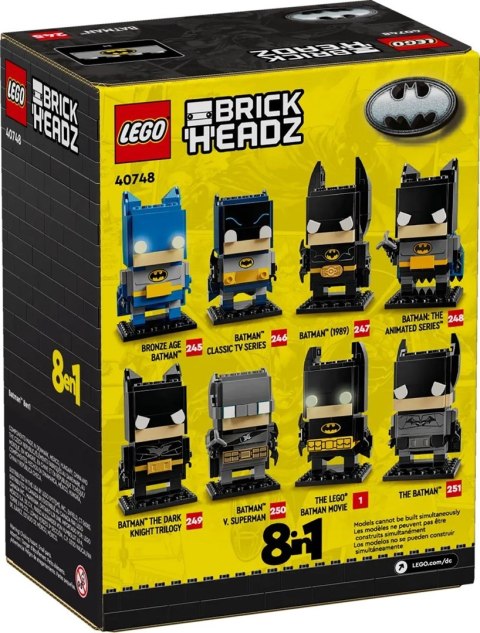 LEGO 40748 BrickHeadz - Batman 8w1 LEGO 40748 BrickHeadz - Batman 8w1