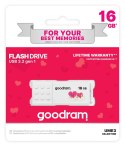 Pendrive GoodRam UME3-0160W0R11-V (16GB; USB 3.0; kolor biały) VALENTINE