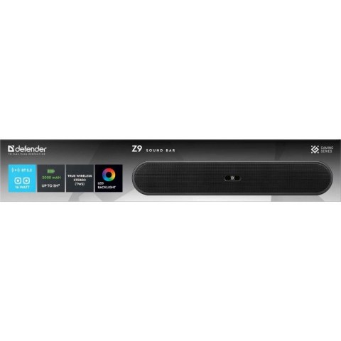 DEFENDER GŁOŚNIK SOUNDBAR Z9 16W LED BLUETOOTH DEFENDER GŁOŚNIK SOUNDBAR Z9 16W LED BLUETOOTH