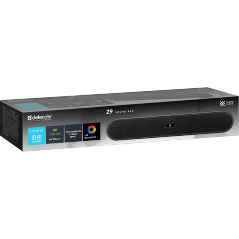 DEFENDER GŁOŚNIK SOUNDBAR Z9 16W LED BLUETOOTH DEFENDER GŁOŚNIK SOUNDBAR Z9 16W LED BLUETOOTH