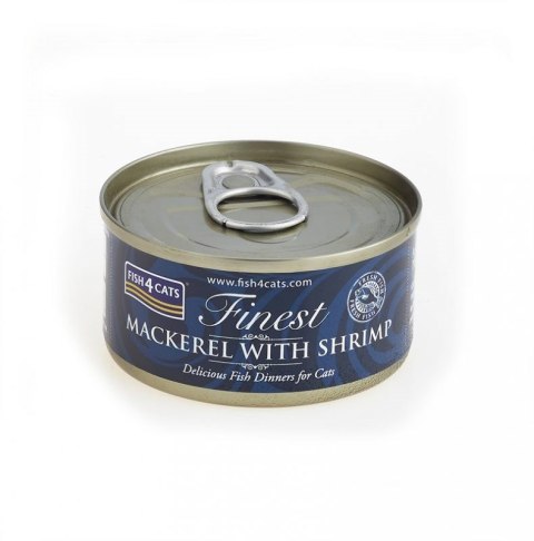 Fish4Cats Finest Makrela z Krewetkami 70g Fish4Cats Finest Makrela z Krewetkami 70g