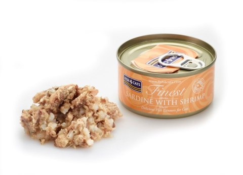 Fish4Cats Finest Sardynka z Krewetkami 70g Fish4Cats Finest Sardynka z Krewetkami 70g