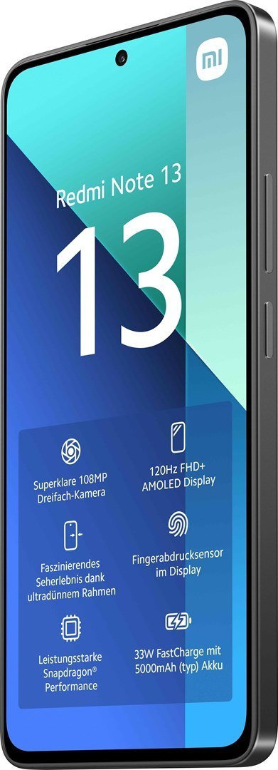 Smartfon Xiaomi Redmi Note 13 8/256GB Czarny (WYPRZEDAŻ) Smartfon Xiaomi Redmi Note 13 8/256GB Czarny (WYPRZEDAŻ)