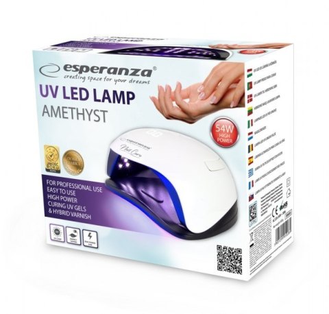 Lampa Esperanza AMETHYST EBN005 (kolor biały) (WYPRZEDAŻ) Lampa Esperanza AMETHYST EBN005 (kolor biały) (WYPRZEDAŻ)