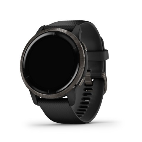 Zegarek Garmin Venu 2 (45 mm) Slate Stainless Steel Bezel / Black Case / Silicone Band Zegarek Garmin Venu 2 (45 mm) Slate Stainless Steel Bezel / Black Case / Silicone Band