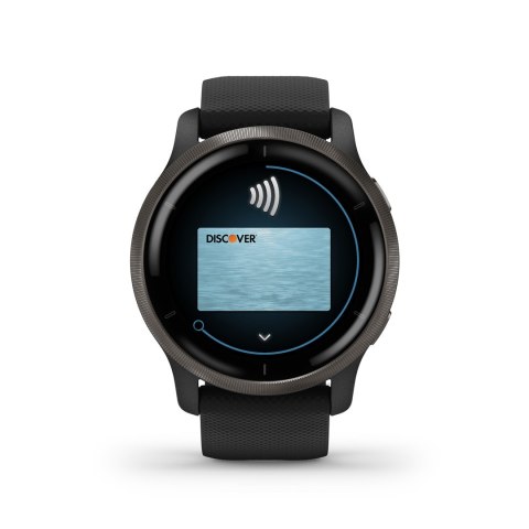 Zegarek Garmin Venu 2 (45 mm) Slate Stainless Steel Bezel / Black Case / Silicone Band Zegarek Garmin Venu 2 (45 mm) Slate Stainless Steel Bezel / Black Case / Silicone Band