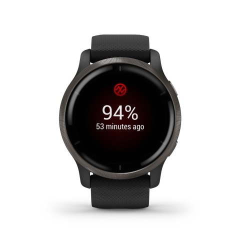 Zegarek Garmin Venu 2 (45 mm) Slate Stainless Steel Bezel / Black Case / Silicone Band Zegarek Garmin Venu 2 (45 mm) Slate Stainless Steel Bezel / Black Case / Silicone Band