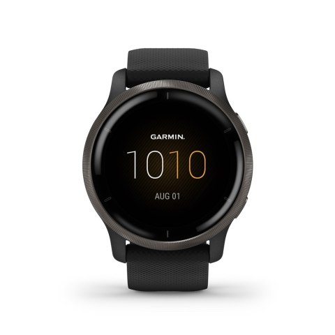 Zegarek Garmin Venu 2 (45 mm) Slate Stainless Steel Bezel / Black Case / Silicone Band Zegarek Garmin Venu 2 (45 mm) Slate Stainless Steel Bezel / Black Case / Silicone Band