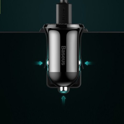 BASEUS ŁADOWARKA SAMOCHODOWA CCALLP-01 2XUSB 4.8A (CZARNA) BASEUS ŁADOWARKA SAMOCHODOWA CCALLP-01 2XUSB 4.8A (CZARNA)