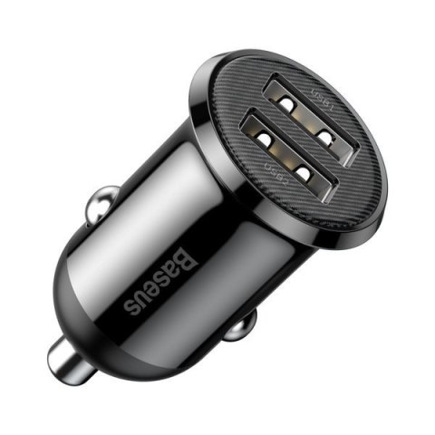 BASEUS ŁADOWARKA SAMOCHODOWA CCALLP-01 2XUSB 4.8A (CZARNA) BASEUS ŁADOWARKA SAMOCHODOWA CCALLP-01 2XUSB 4.8A (CZARNA)